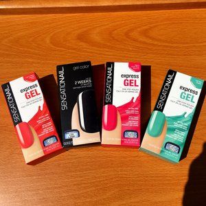 Sensational Lot of 4 New in Box Gel Nail Polish